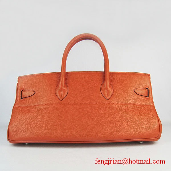 Hermes Birkin 42cm Togo Leather Bag 6109 Orange gold padlock Hermes Birkin 42cm Togo Leather Bag 6109 Orange gold padlock